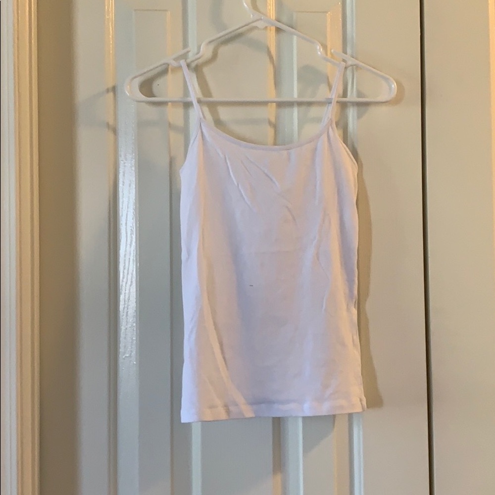 Forever 21 white fitted tank top